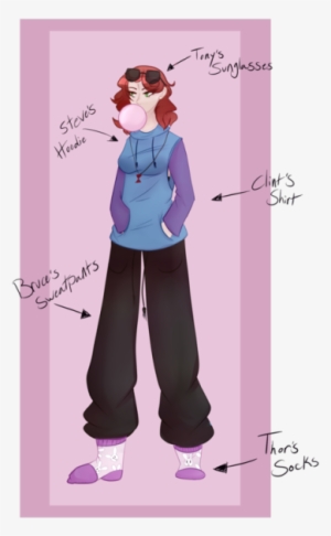 She Stole Their Clothes And None Of Them Fit Her Correctly - Cartoon #3469657