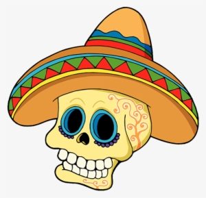 Cartoon Mexican Skull #3470650