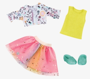 Shimmer Glimmer 14-inch Doll Outfit Tutu Cardigan Shoes - Glitter Girls Dolls Outfits #3470825