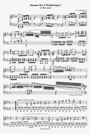 Page 1 - Beethoven Allegro Con Brio #3471479
