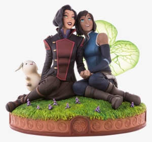 Korra And Asami In The Spirit World Statue - Asami Sato #3473178