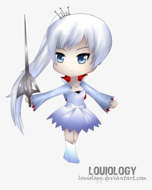 Weiss Schnee Chibi By Louiology - Weiss From Rwby Chibi #3474531