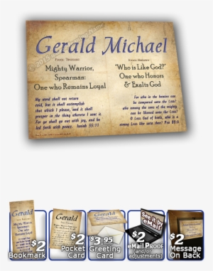 Boy Scout Collectible Stamp - Name Meanings Cards Michael #3475356