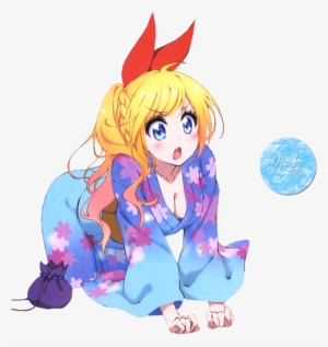Nisekoi Marika, Chitoge And Onodera Render By Meilichan15 - Kosaki And Chitoge Render #3475425