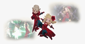 Black And White Doesn't Make Red, But These Mages Are - Mago Rojo Bravely Default #3476464