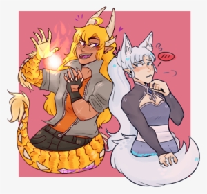 Freezerburn But Its Dragon Yang And Fox Weiss Pinterest - Dragon Yang Xiao Long #3477806