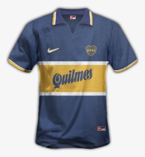 1996-97 Primera Camiseta Con Nike Y Quilmes Boca Juniors, - Quilmes #3478027