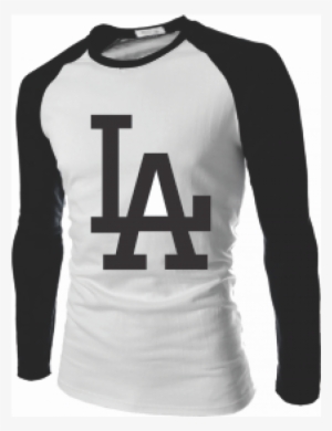 Los Angeles Dodgers - La Dodgers Logo Black And White #3478860