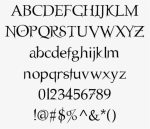 Gothic Nosferatu Example Nosferatu Character Map - Calligraffiti Font #3479112