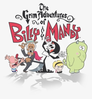 The Grim Adventures Of Billy & Mandy Group Shot Men's - Grim Adventures Of Billy And Mandy Logo #3479745