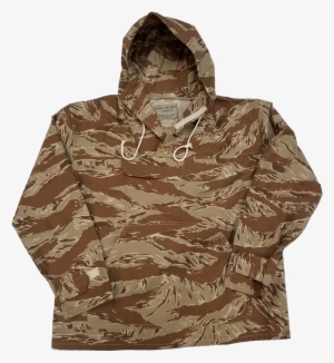 Lightweight Hooded Anorak Parka, Cotton Ripstop, Desert - Hoodie #3480114