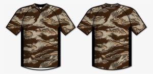 Desert Tiger Stripe Short Sleeve Budget Baller - Sleeve #3480282