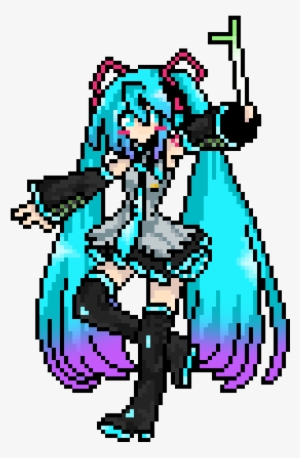 Monokuma - Miku Hatsune Pixel Art #3481801