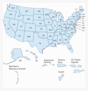 Map Of The Us - United States Of America #3483291