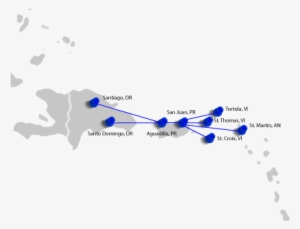 Caribbean Route Map - Map #3483528
