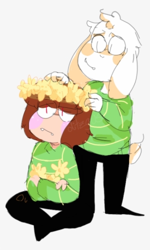 Tumblr Nwl2m40h2a1u6srqeo1 1280 - Asriel And Chara Png #3483551