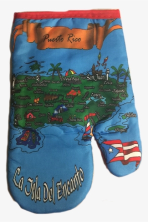 Apron And Hand Cooking Mitt Combo, Puerto Rico Map - Board Short #3483683