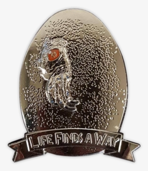 "life Finds A Way" Indominus Rex Egg Enamel Pin - Badge #3483779