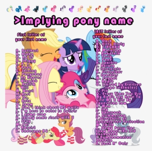 Pony Name My Little Friendship Is Magic Know Your Meme - Mlp Pony Names #3485334