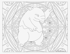 Adult Pokemon Coloring Page Drowzee - Pokemon Adult Coloring Pages #3486525