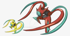 Deoxys By Tails19950 On Deviantart - Deoxys Attack Form Sprite #3486656