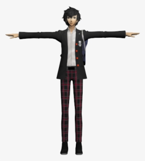 P5-earlyren - Goro Akechi T Pose #3486784
