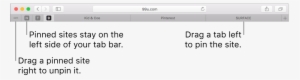 Pinned Sites In The Safari Tab Bar - Tab Bar Apple Mac #3487265