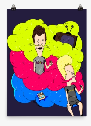 'cloudy Day With Beavis & Butthead' Poster - Beavis And Butt-head #3488579