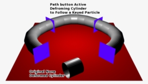Keyed Particle Following Way Points Showing A Mesh - Jpeg #3488706