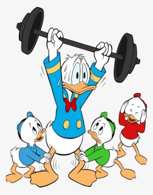 Goofy Goofy, Pluto Donald Duck Lifting Weights, Huey, - Donald Duck Lifting Weights #3489261