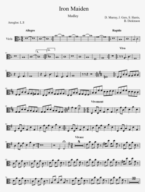 Iron Maiden Sheet Music Composed By D - Contoh Soal Metode Numerik Dan Analitik #3490156