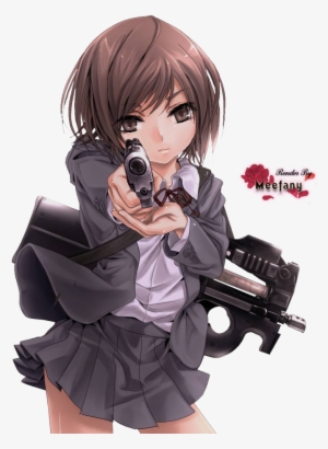 Gunslinger Girl - Sad Anime Girl Gun #3491482