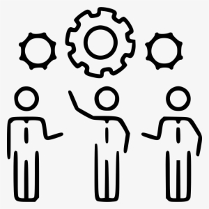Businessmen Gears Idea Creative Organization Teamwork - Desenho Trabalho #3491954