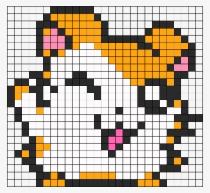 Hamtaro Perler Bead Pattern / Bead Sprite - Minecraft Hamtaro Pixel Art #3492138