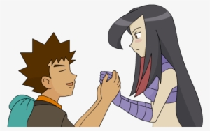 Lucy And Brock By Brockleon - Top 10 Pokemon Ships #3492320