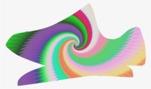 Colorful Spiral Dragon Scales Grus Women's Breathable - Graphic Design #3492817