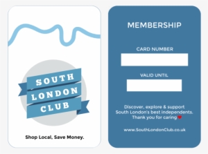 South London Club Card Front And Back - London #3492933