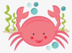 Crab Beach Free On Dumielauxepices Net Cute - Pink Crab Clip Art #3493874