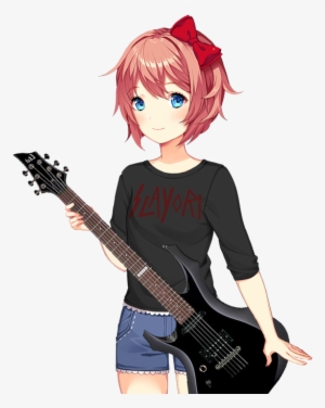 Dan's Heavy Metal Waifu - Sayori Png #3494996