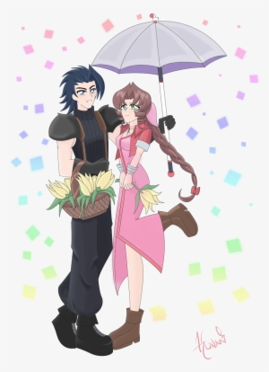“ Umbrella Couple Returning From An Afternoon To Sell - Umbrella #3496498