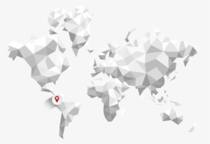 Map Of World Featuring Columbia #3496607