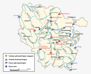 Click On The Lorraine Hydrologic Map - Lorraine Maps #3497042