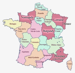 Regions Of France Map - France And Neighbouring Countries #3497201