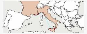 3 Weeks Across South Of France, Cinque Terre And Sicily, - Europe Political Map Blank Hd #3497329