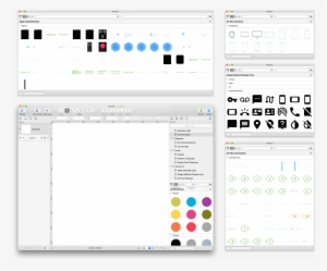 At Lower-left Is An Omnigraffle Window, With Additional - Window #3497404