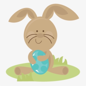 Large Easterbunnyholdingegg - Easter Bunny Without Background #3497977