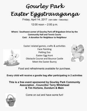 Gourley Park Easter Egg Hunt - Easter Clipart #3498098