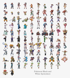 I Ve Got The Bw Sprites Pokemon People Sprites - Pokemon Black Trainer Sprite #3498379