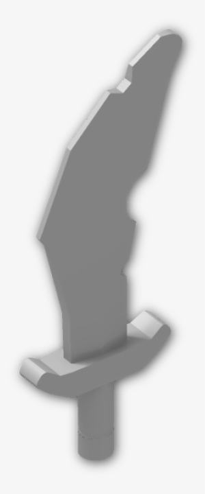 Minifig Sword Scimitar With Jagged Edge - Marking Tools #3498516