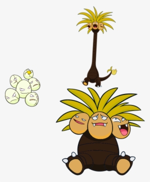 Clip Art Alternate Shinies Exeggcute And Alolan Exeggutor - Pokemon Exeggutor #3498723